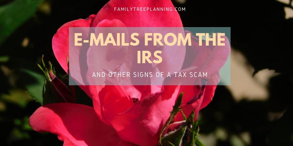 E-mails From the IRS and Other Signs of a Tax Scam